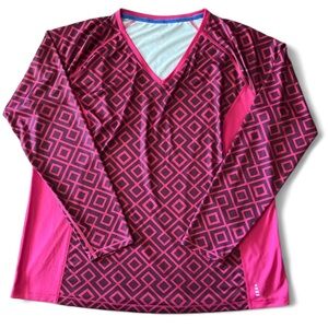 Land’s End Pink Long Sleeve Activewear Top